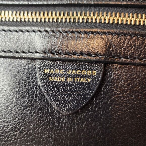Marc Jacobs Polly Bag Black Leather Gold Chain Shoulder Crossbody Purse - Picture 9 of 16